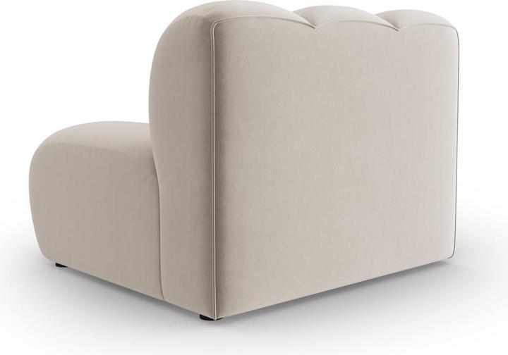 Actual product image Micadoni Velvet Modul Armless, "Lupine", 1 Seat, 92x95x70Made in Europe (2 person sofa, 3-seater, 4-seater)