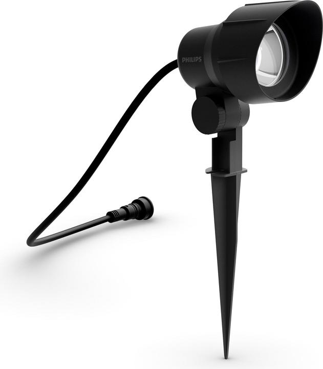 Actual product image Philips Outdoor Low Voltage Spot 6W Extension 2700K black (600 lm, IP44)