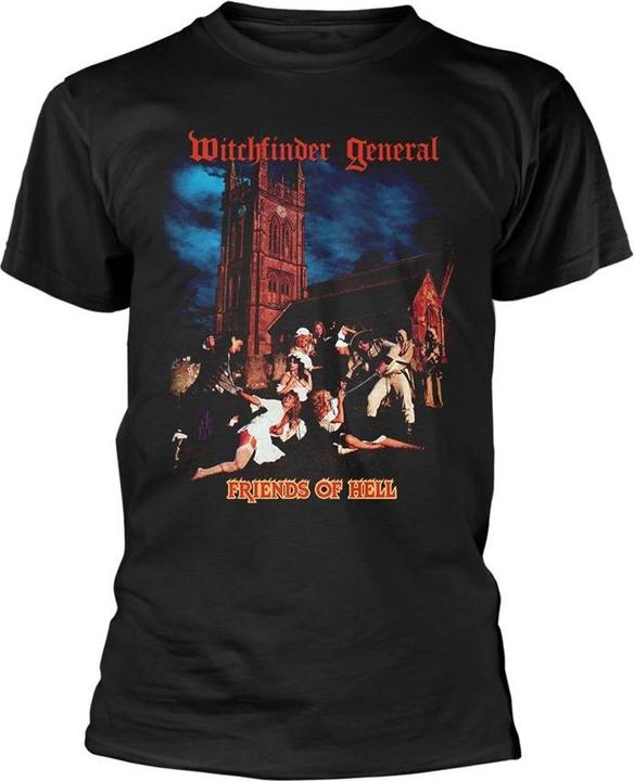 Actual product image Witchfinder General Unisex Adult Friends Of Hell T-Shirt (M)