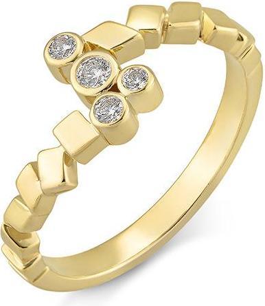 Image du produit Breuning BAGUE - BRILLE. 0,128 Ct. H/si (56, Or 585/14 K)