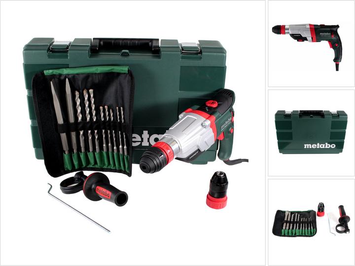 Metabo SDS-Plus Multihammer UHEV 2860-2 Quick Set +Bohrer-/Meisselsatz (10-tlg.) (Netzbetrieb)