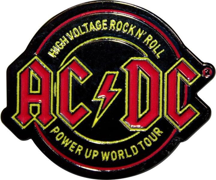 Actual product image AC/DC High Voltage Rock N Roll PWR-UP Badge