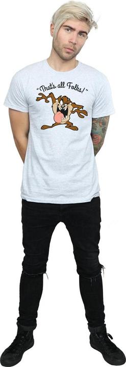 Actual product image Looney Tunes Mens That's All Folks Taz Cotton T-Shirt (XL)
