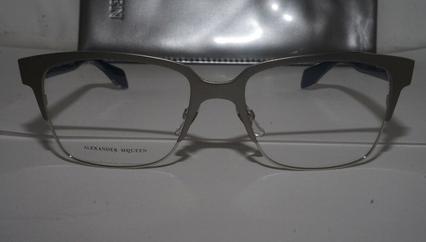 Image du produit Alexander McQueen Lunettes RX New Matte Silver Blue AMQ 4257 8SN 53 17 140