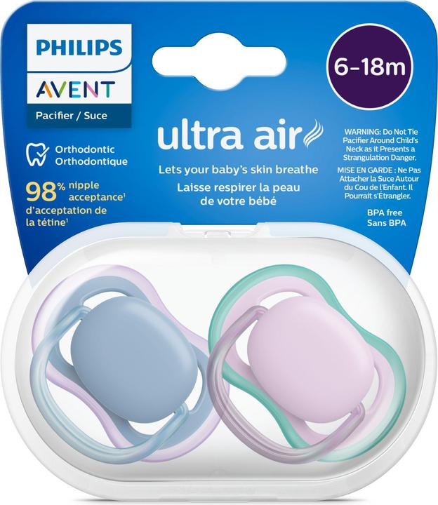 Image du produit Philips Avent ultra air SCF085/34 Sucette (2 x, 6 - 18 M.)