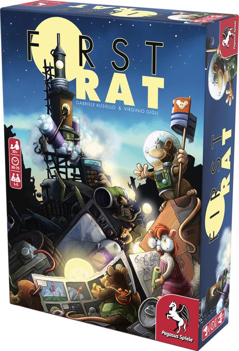 Produktbild Pegasus 51232G - First Rat - Brettspiel, für 1 bis 5 Spieler ab 10 Jahren (DE/EN-Ausgabe) (Englisch)