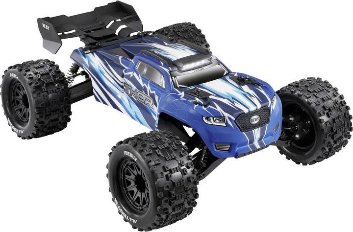 Reely Thor Schwarz Brushed 1:10 RC Modellauto Elektro Monstertruck Allradantrieb (4WD) 100% RtR 2,4 (RTR Ready-to-Run)