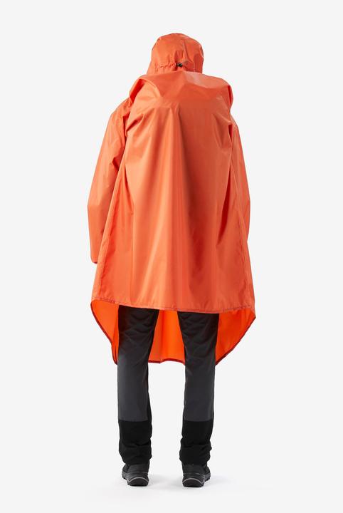 Actual product image Forclaz Poncho Regencape 60 l Wandern - MT500 orange (S/M)