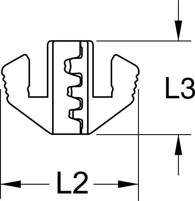 Produktbild KS Tools Paar Crimp-Einsätze für Flachstecker 4,8 und 6,3 mm, Ã˜ 0,5