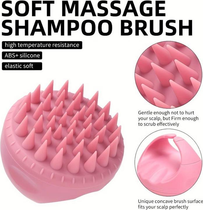 Actual product image PhoneLook Brosse en silicone massage cuir chevelu menthe