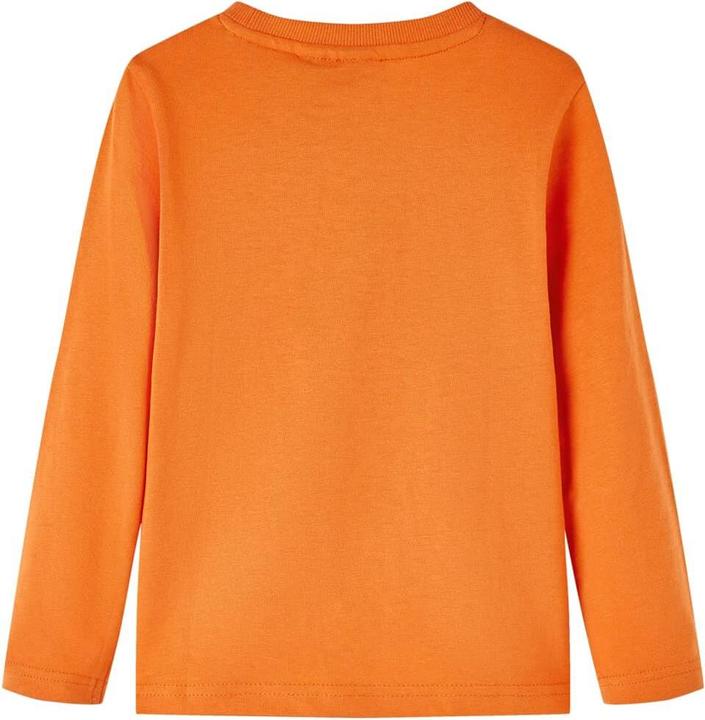 Immagine prodotto VidaXL Camicia da bambino a maniche lunghe arancione scuro 128,Materiale: 100 (128)