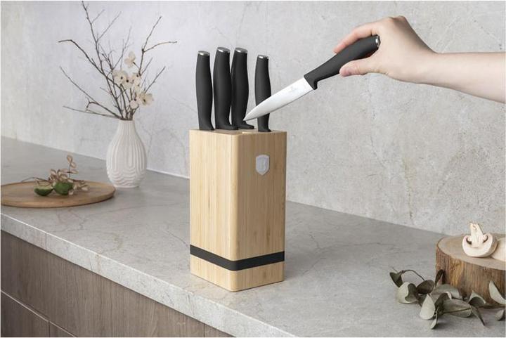 Actual product image BerlingerHaus Haus 6-teiliges Messer-Set mit Messerblock Matte Black Collection