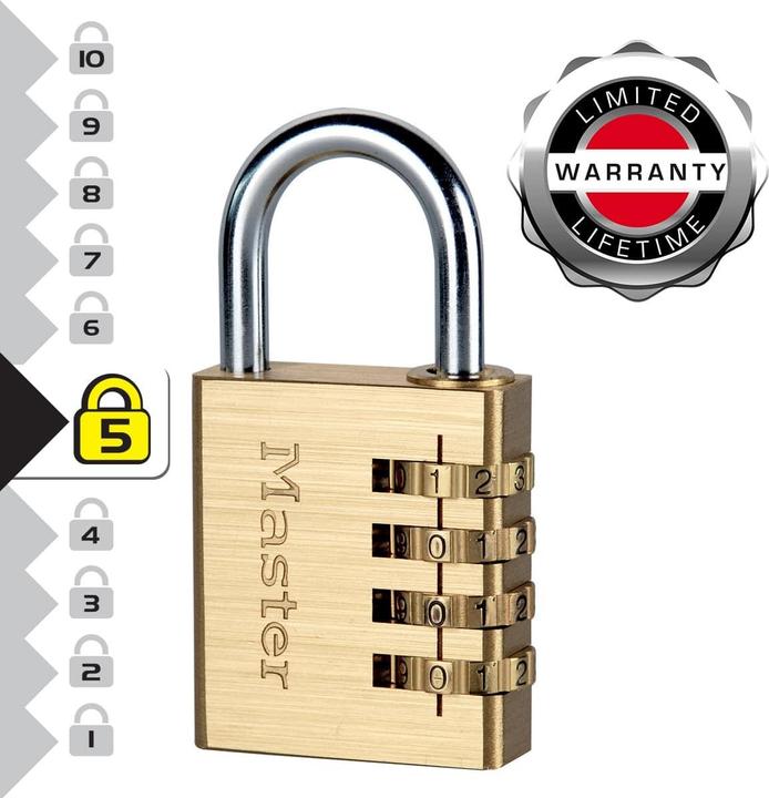Actual product image Master Lock combination lock