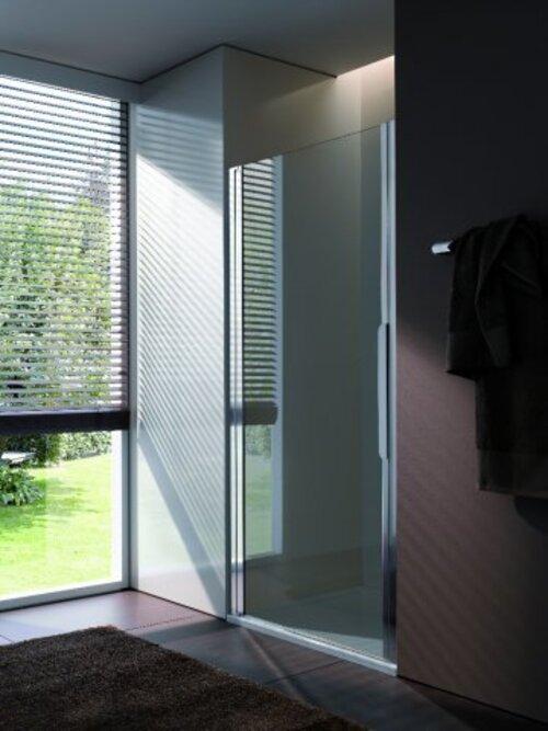 Actual product image Koralle swing door one-piece for niche installation myDay NPWA left 100 965-1005x2000mm (121.50 cm, 211.50 cm, 14 cm)