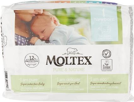 Immagine prodotto Moltex Öko Pannolini Eco, Neonato (2-4 kg) (Dimensione 3, 22 Pezzo/i)