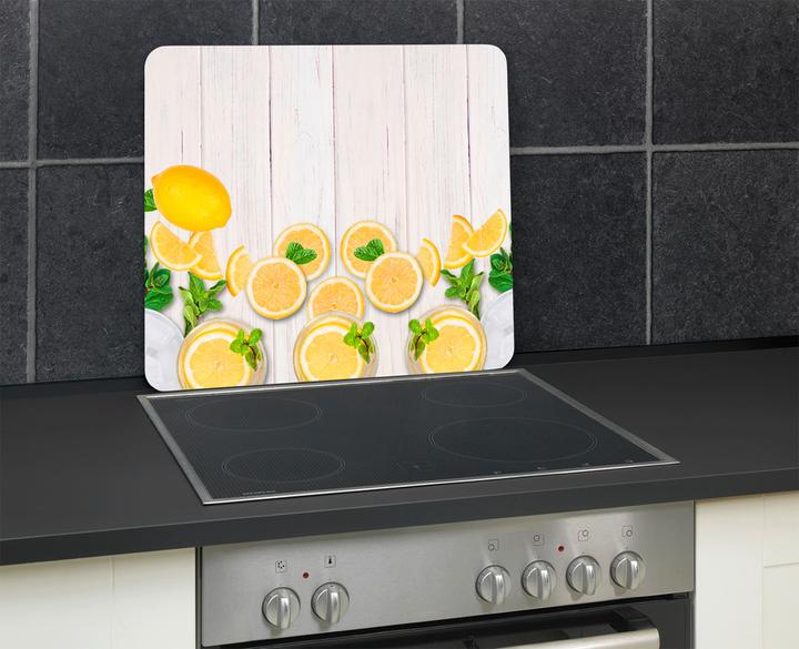Produktbild Wenko Multi-Platte Mod. Zitronen Abdeckplatte für Glaskeramik Kochfelder, Schneidbrett