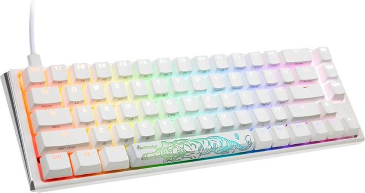 Immagine prodotto Ducky Mini tastiera da gioco One 3 Classic bianca/nera, LED RGB - MX-Brown (USA) (US, Cablato)