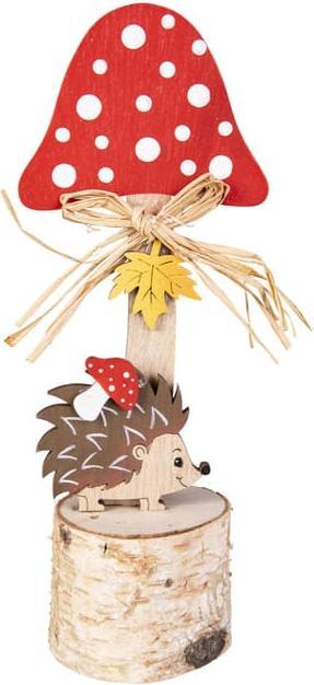 MICA Living Mushroom - made of wood - approx. 8 x 6 x 22 cm
