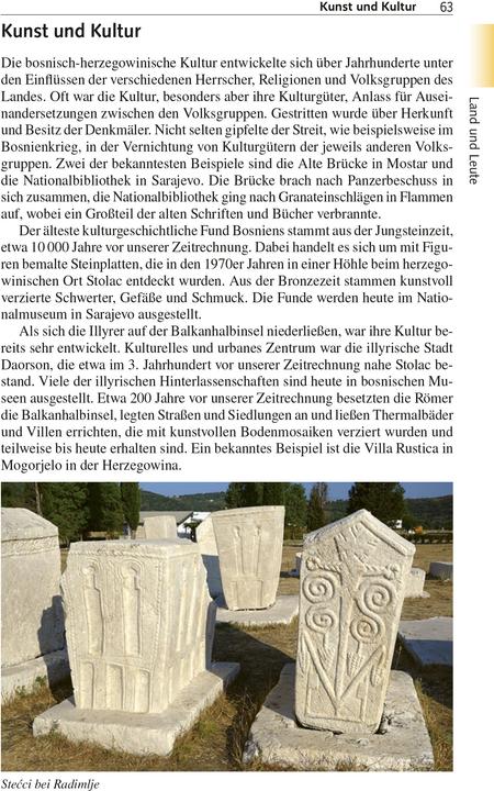 Actual product image Reiseführer Bosnien und Herzegowina (German, Matthias Jacob, Marko Plesnik, 2024)
