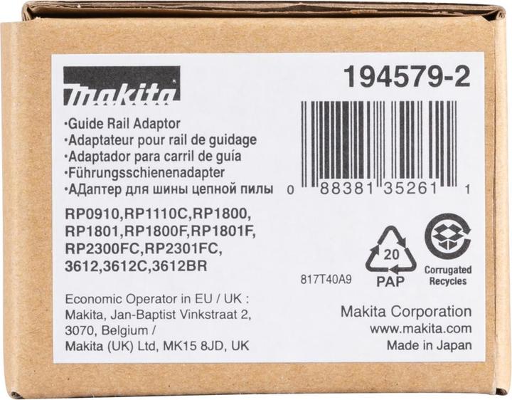 Image du produit Makita Adaptateur pour rail de guidage (26.50 cm)