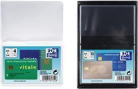 Productafbeelding Elba ID-kaart hoesje, PVC, 1-voudig, 0,15 mm, formaat: 65 x 95 mm transparant, voor creditcards (6,5 x 9,5 cm, 10 x)