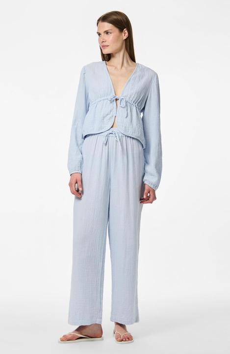 Actual product image Pieces PCSASTINA Musselin Oberteil mit langen Ärmeln (XS)