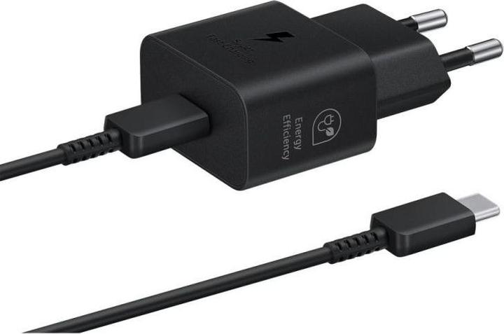 Immagine prodotto Samsung EP-T2510XBE Caricatore da viaggio USB-C 25W + Cavo dati USB-C Nero (confezione danneggiata) (25 W)