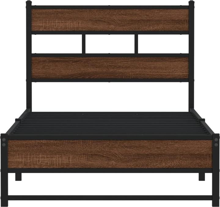 Actual product image VidaXL Metal bed Bed slatted frame single bed Bed frame without mattress 100x200cm (100 x 200 cm)