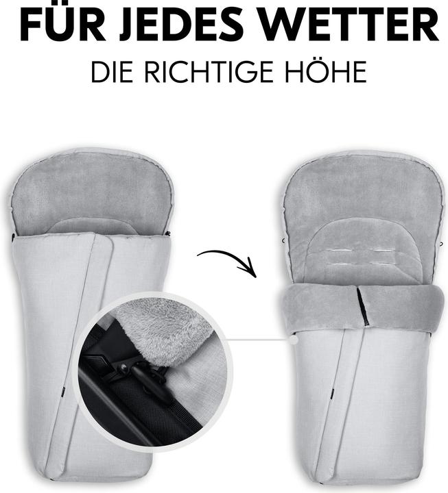 Produktbild Hauck Pushchair Footmuff Winter Grey