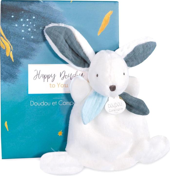 Doudou et Compagnie Happy Pop, Hase Schmusetuch 17cm