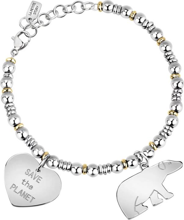 Image du produit La Petite Story Save The Planet Polar Bear bracelet (20 cm, Acier inoxydable)
