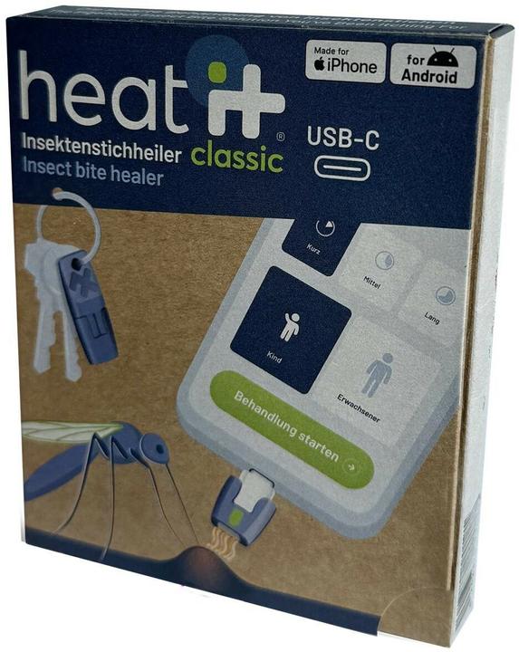 Image du produit Heat it Stylo de traitement des piqûres d'insectes Android USB-C & iPhone 15
