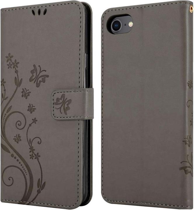 Produktbild Cadorabo Flower Book Cover (Apple iPhone 7, Apple iPhone SE (2nd Gen))