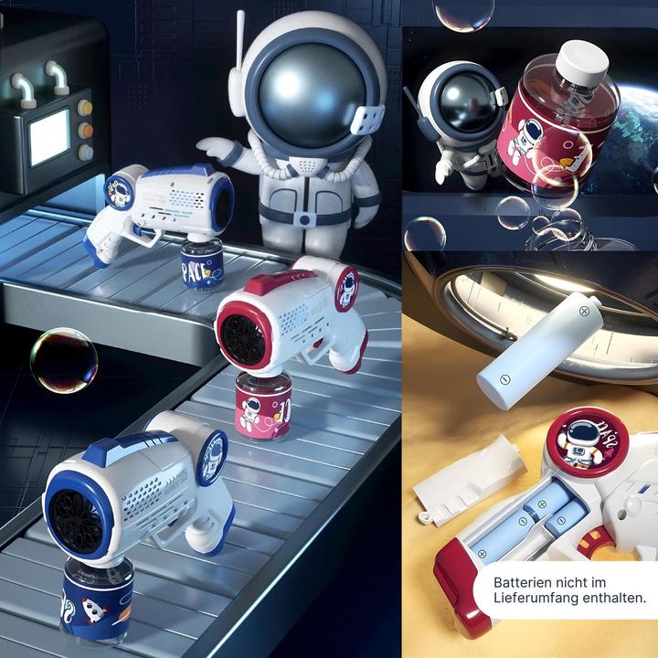 Actual product image Hermex Space bubble gun Automatic bubble machine Bubble Maker