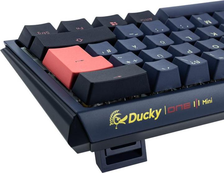 Actual product image Ducky One 3 Cosmic Blue Mini Gaming Keyboard, RGB LED - MX-Red (DE, Cable)