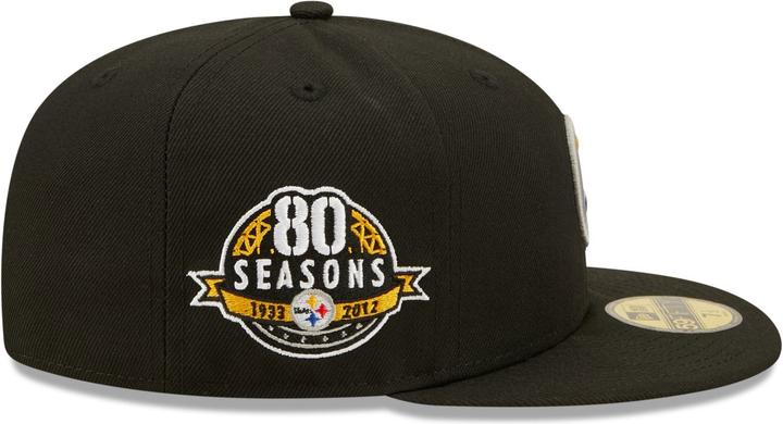 Actual product image New Era 59Fifty Cap - Pittsburgh Steelers 80 Seasons - 6 7/8 (6 7/8)