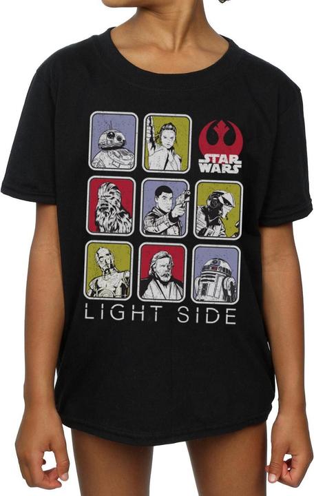 Actual product image Star Wars Girls The Last Jedi Multi Character Cotton T-Shirt (140, 146)