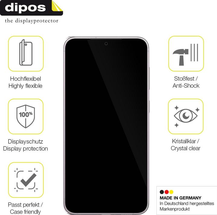 Produktbild Dipos 3D Full Cover Schutzfolie (1 Stück, Samsung Galaxy S23+)