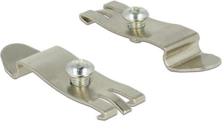 Delock Kit di montaggio su guida DIN Staffa
