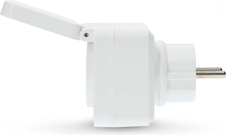 Immagine prodotto Nedis SmartLife Spina intelligente Wi-Fi | IP44 | Misuratore di potenza | 3680 W | Francia / Tipo E (CEE