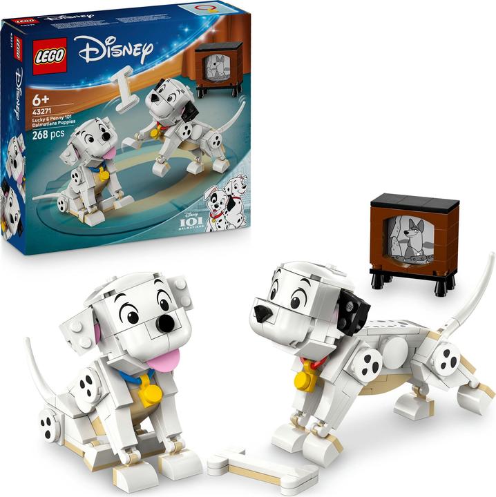 LEGO Die Welpen Lucky und Penny aus 101 Dalmatiner (43271, LEGO Disney)