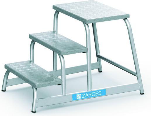 Produktbild Zarges Aluminium-Maschinentritt Z 600 3 Stufen 0,6 (Arbeitsplattform, 57.70 cm)