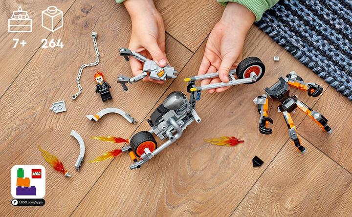 Actual product image LEGO 76245 Ghost Rider with Mech & Bike (76245, LEGO Marvel)
