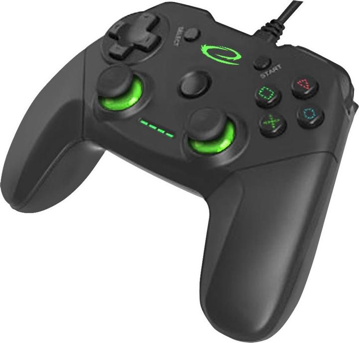 Actual product image Esperanza EGG110K Gaming Controller Gamepad PC Playstation 3 Analogue / Digital USB 2.0 Black (PC, PS3)