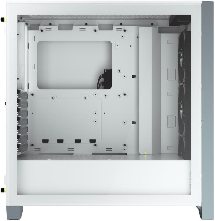 Image du produit Corsair iCUE 4000X RGB Boîtier tour milieu blanc en verre trempé (ATX, mATX, Mini-ITX, E-ATX)