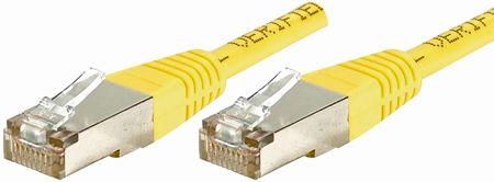 Immagine prodotto Exertis Connect Cavo patch F/UTP, CAT.6, giallo, 2,0 m Cavo patch con protezione dalla curvatura particolarmente (F/UTP, CAT6, 2 m)
