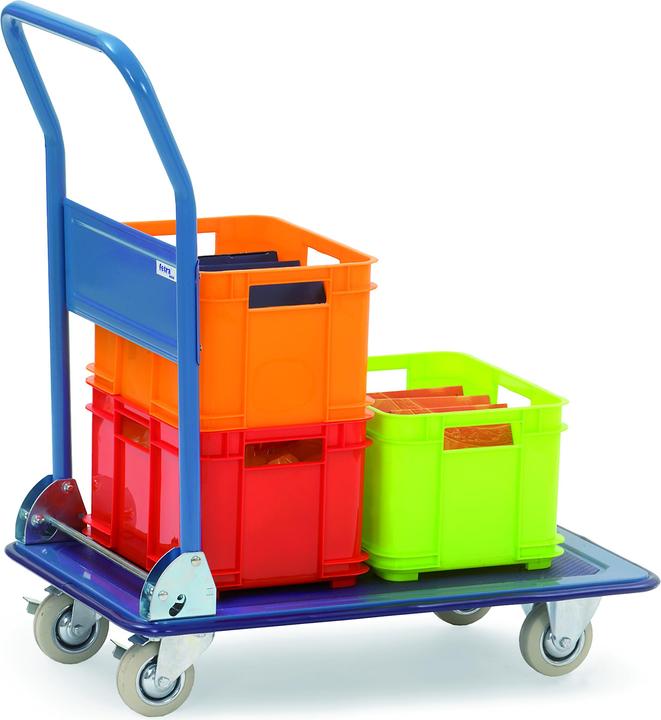 Image du produit Fetra Chariot tout acier Chariot de transport 3100 Arceau rabattable 740x480 mm (150 kg)