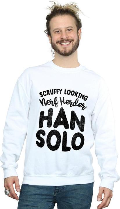 Actual product image Star Wars Mens Han Solo Legends Tribute Sweatshirt (XXL)