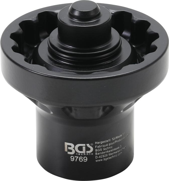 Actual product image BGS Special Wheel Nut Socket for Porsche 911 (991) for Center Lock Wheel