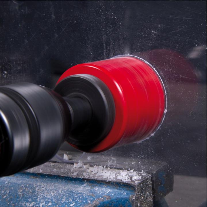 Actual product image Ruko HSS Bi-metal hole saws red.Ø 92.0 mm / 38.0 mm (92 millimetres)